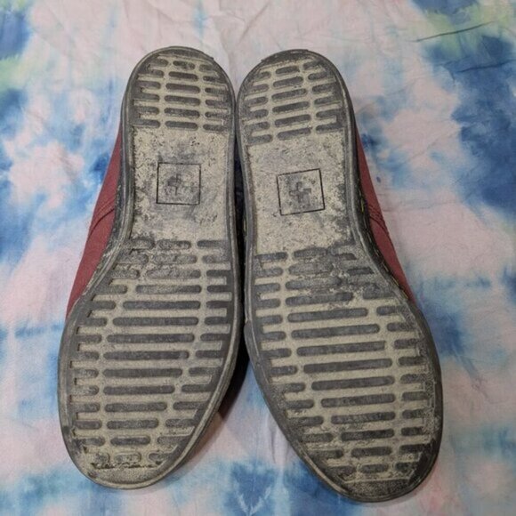 Dr Martens Santanitay Burgundy Canvas Sneakers Women Size 7 - Picture 7 of 7